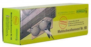 Räystäspääskypönttö Schwegler (9B) 2 pesää -  kestävä puubetoniseos
